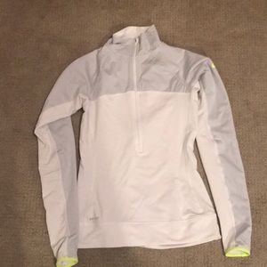 Nike white base layer pullover Hyper Wam Dri Fit